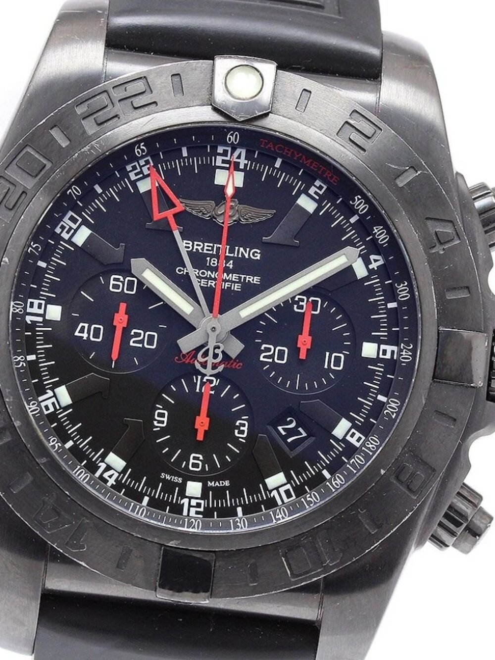 BREITLING Chronomat black steel MB0413 GMT limited edition AT Men's